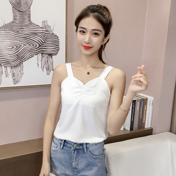 Női felső V-nyakkal, négy színben