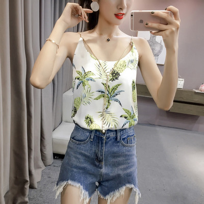 Női nyári akasztófelső vékony pántokkal, négy színben