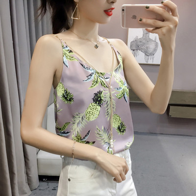 Női nyári akasztófelső vékony pántokkal, négy színben