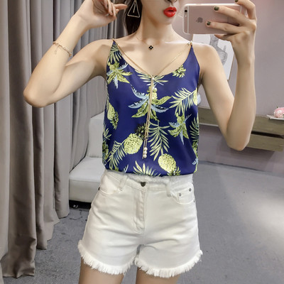 Női nyári akasztófelső vékony pántokkal, négy színben