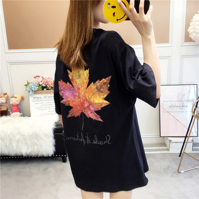 Γυναικείο T-shirt καθημερινό με κοντά μανίκια σε δύο χρώματα