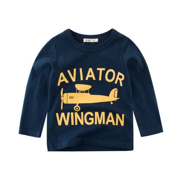 Μοντέρνα παιδική μπλούζα για αγόρια με εφαρμογή και επιγραφή