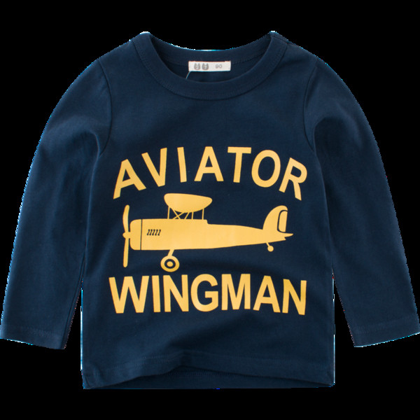 Μοντέρνα παιδική μπλούζα για αγόρια με εφαρμογή και επιγραφή