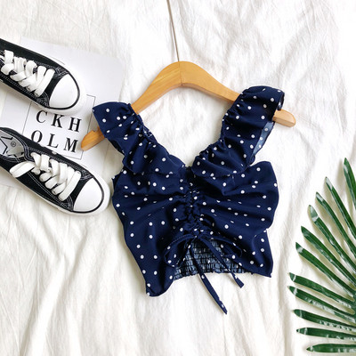 Női felső nyakkendővel és V-nyakú négy színben