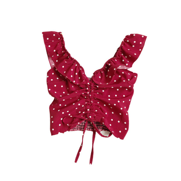 Női felső nyakkendővel és V-nyakú négy színben