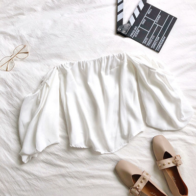 Modern női blúz széles ujjal, négy színben