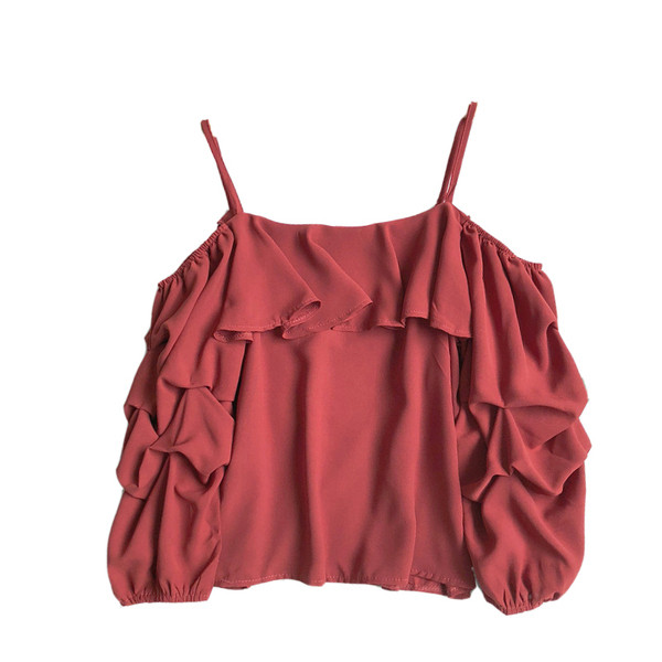 Bluză de damă stilată cu mâneci lungi în mai multe culori