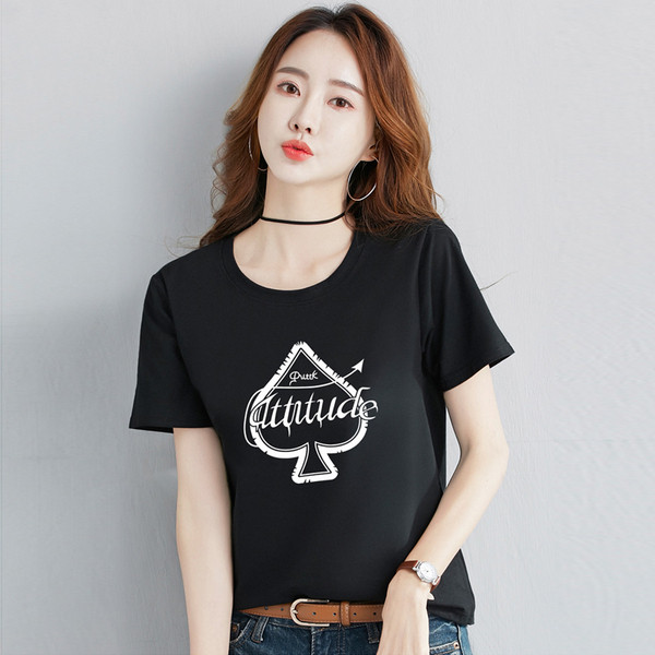 Γυναικείες μπλούζες με κοντό μανίκι σε μαύρο, κόκκινο και λευκό χρώμα  με εκτύπωση