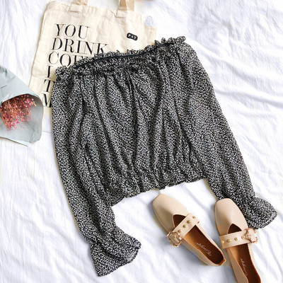 Női blúz széles modell, hosszú ujjú négy színben