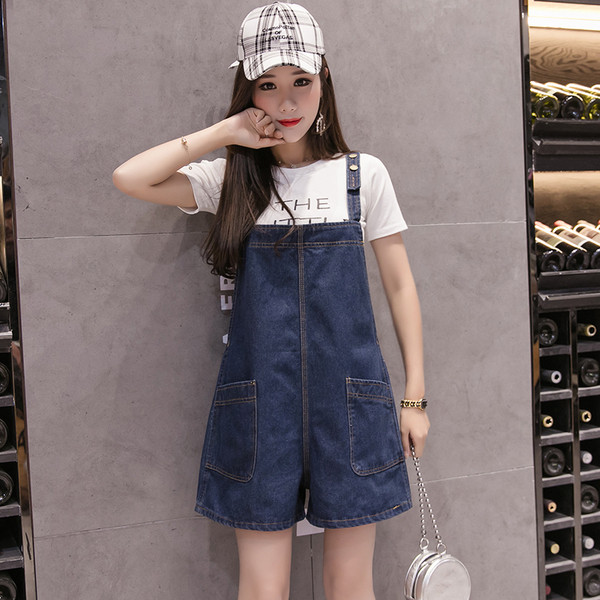 Aktuális női overall sötét színben - széles modell