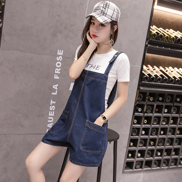 Aktuális női overall sötét színben - széles modell