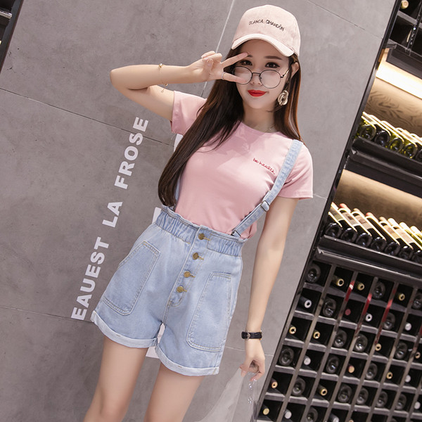 Μοντέρνα γυναικεία ολόσομη τζιν φόρμα  σε δυο χρώματα