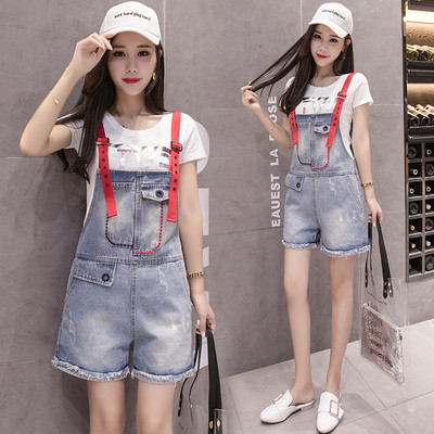 Modern női overál színes pántokkal, két modellben