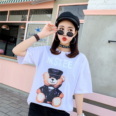 Γυναικεία μπλούζα σε διάφορα χρώματα με μοτίβο ευρείας εφαρμογής