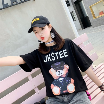 Γυναικεία μπλούζα σε διάφορα χρώματα με μοτίβο ευρείας εφαρμογής