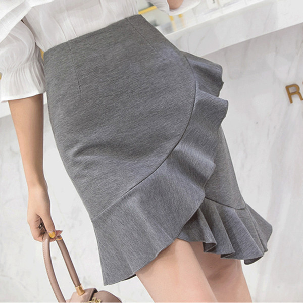 Aktuális női aszimmetrikus szoknya három színben