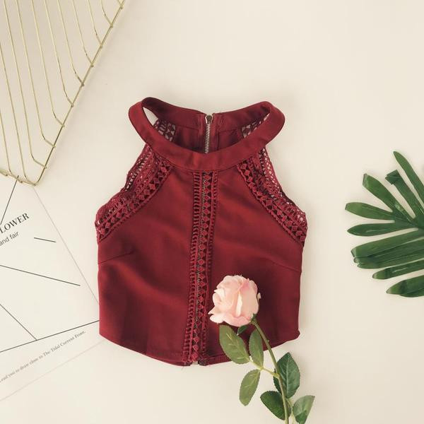 Top de damă elegant cu decolteu O în mai multe culori