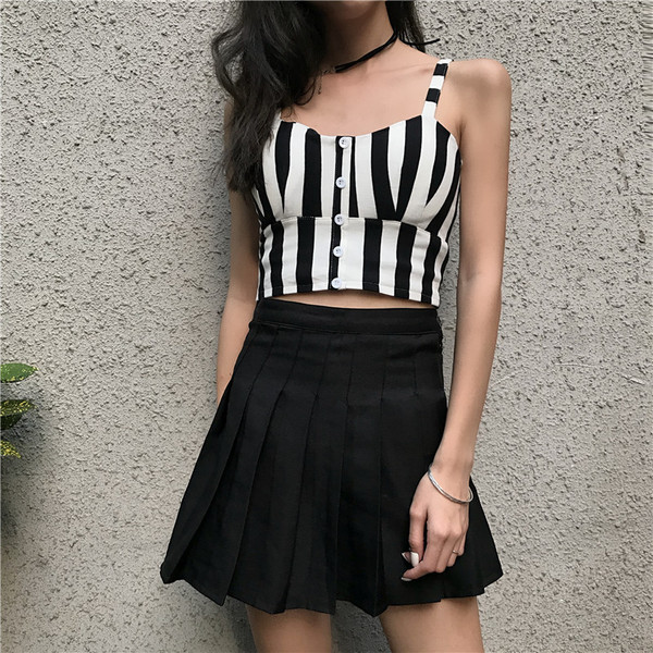 Γυναικείο τοπ με ιμάντες και κουμπιά - δύο μοντέλα