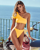 Új modell női fürdőruha két részben négy színben