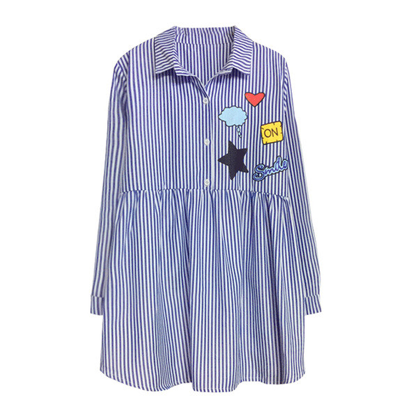 Modern, kék és rózsaszín tunika, rátéttel terhes nők számára