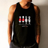 Καθημερινό ανδρικό μπλουζάκι με άσπρο και μαύρο χρώμα