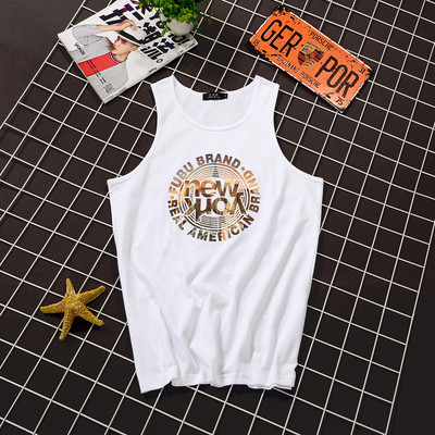 Μοντέρνο ανδρικό μπλουζάκι ς με δίχρωμη εφαρμογή