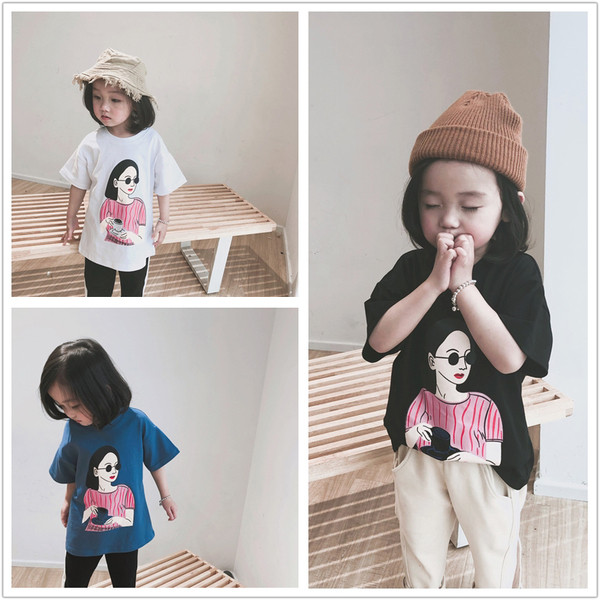 Modern gyerek póló rátéttel több színben