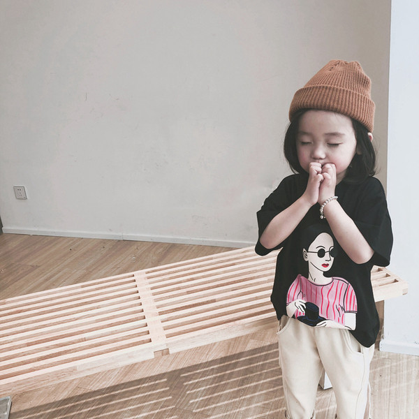 Modern gyerek póló rátéttel több színben