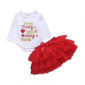 Modern baba szett lányoknak két részből - testből és szoknyából