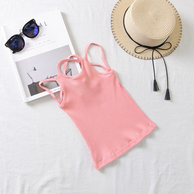 Καθημερινή μπλούζα για κορίτσια με λεπτές λουρίδες σε διάφορα χρώματα