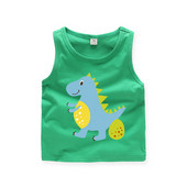 Παιδικό αμάνικο για αγόρια με εφαρμογή σε πέντε χρώματα