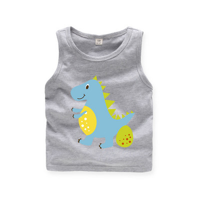 Παιδικό αμάνικο για αγόρια με εφαρμογή σε πέντε χρώματα