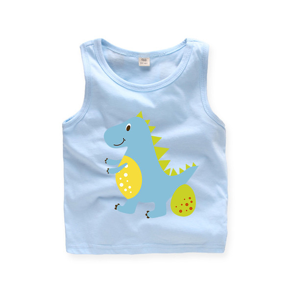 Παιδικό αμάνικο για αγόρια με εφαρμογή σε πέντε χρώματα