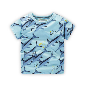 Παιδικό μπλουζάκι με  κοντό μανίκι σε μπλε χρώμα