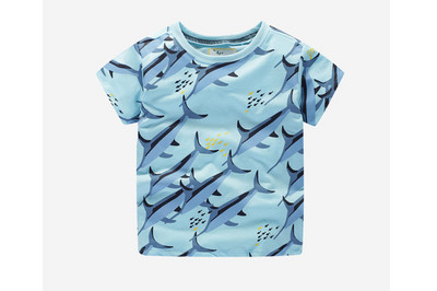 Παιδικό μπλουζάκι με  κοντό μανίκι σε μπλε χρώμα