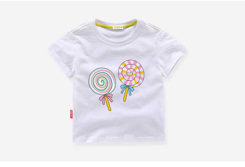 Tricou zilnic pentru copii cu aplicație în diferite culori