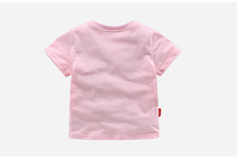 Tricou zilnic pentru copii cu aplicație în diferite culori