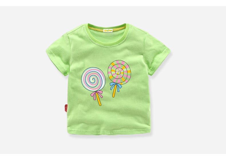 Tricou zilnic pentru copii cu aplicație în diferite culori