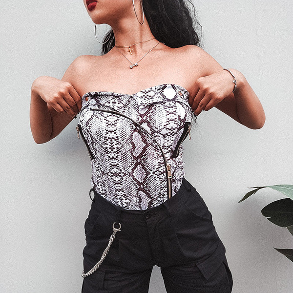 Elegáns női melltartó cipzáras díszítéssel