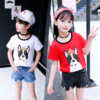 Παιδικό μπλουζάκι σε λευκό, μαύρο και κόκκινο χρώμα