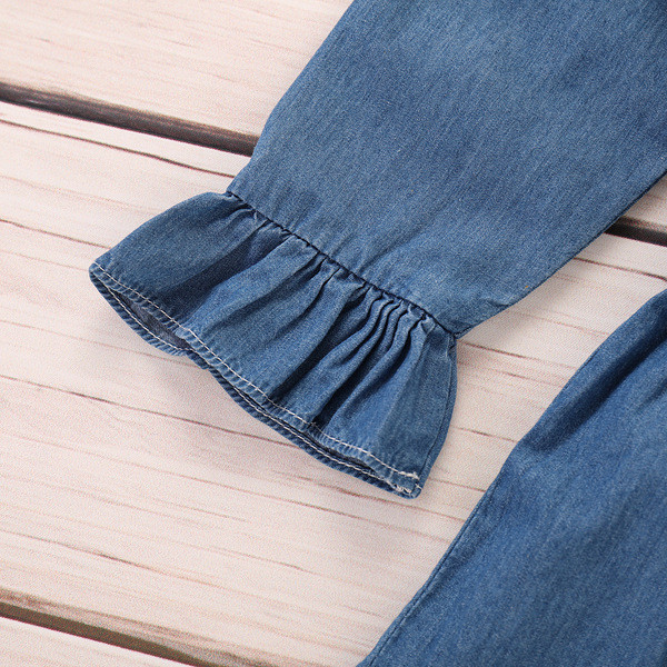 Modern nyári babaruha modell kék színben