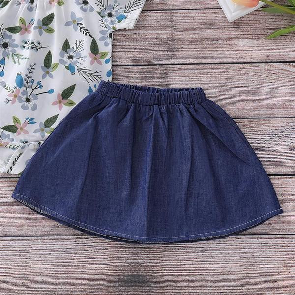 Modern baba szett lányoknak két részből - szoknya és body