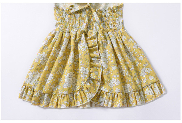 Καθημερινό βρεφικό φόρεμα ευρύ μοτίβο σε δύο χρώματα