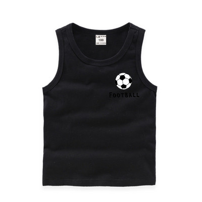 Παιδικό καθημερινό αμάνικο μπλουζάκι  με  εφαρμογές σε επτά χρώματα