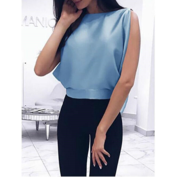 Stílusos női felső szalaggal a hátán három színben