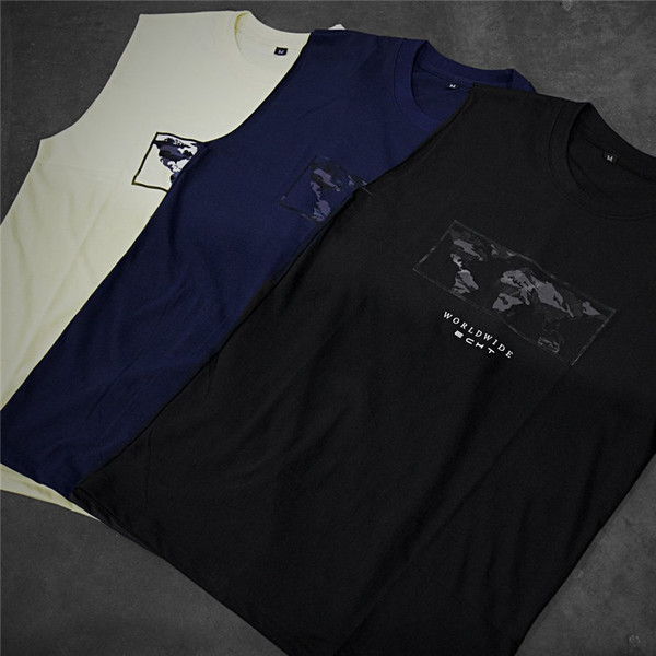 Modern férfi felső három színben felirattal