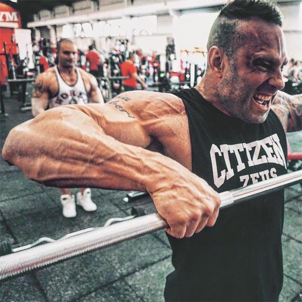 Αθλητικό casual ανδρικό αμάνικο μπλουζάκι με επιγραφή