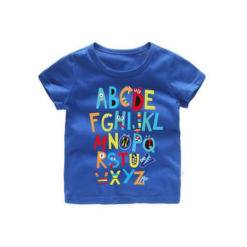Παιδικό μπλουζάκι για αγόρια με επιγραφές σε τέσσερα χρώματα