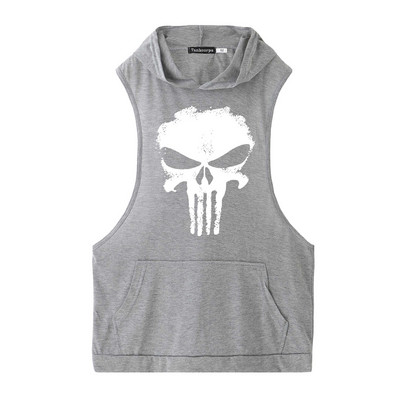 Спортен потник за мъже с качулка и джобове в различни цветове