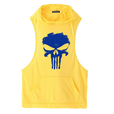 Спортен потник за мъже с качулка и джобове в различни цветове